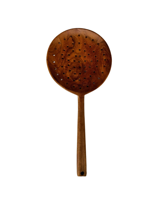 Teak Slotted Spoon