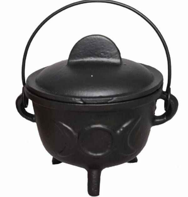 Three Moons Cauldron (black) – Little Hearts And Souls