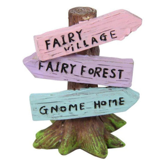 Fairy Village Post Sign